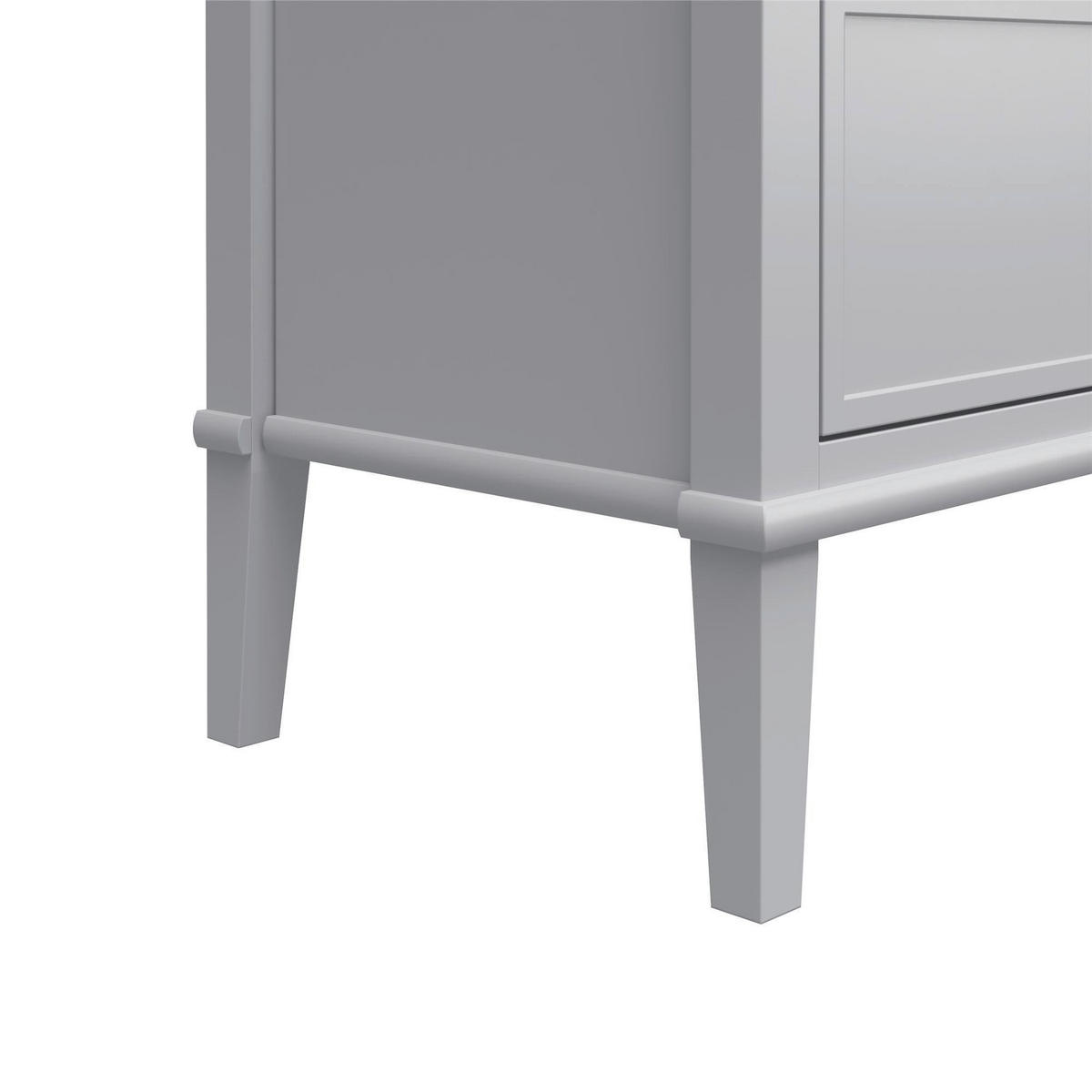 KOMMODE Franklin  in 141/85/41 cm  - Silberfarben/Grau, Design, Holzwerkstoff/Metall (141/85/41cm) - MID.YOU