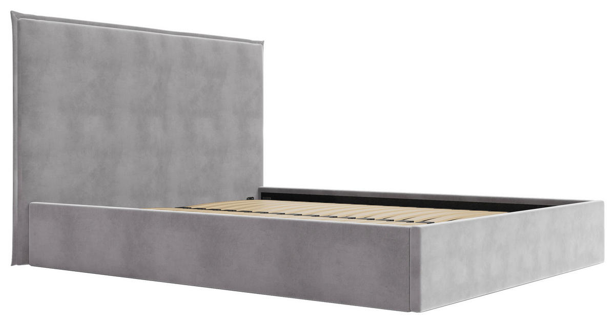 POLSTERBETT Lattenrost, Bettkasten 180/200 cm  in Creme  - Creme/Schwarz, Design, Holz/Textil (180/200cm) - Boxxx