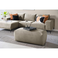 HOCKER in Textil Grau  - Schwarz/Grau, Modern, Kunststoff/Textil (102/41/52cm) - Trendmanufaktur