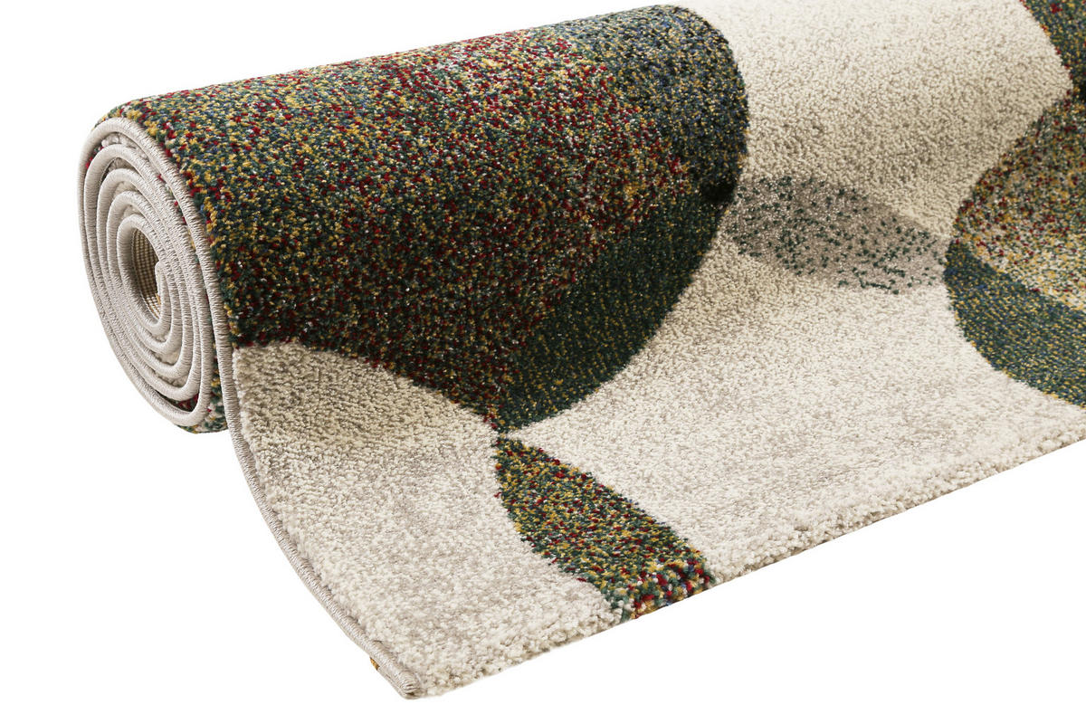 WEBTEPPICH 133/200 cm Modernina Grün, Multicolor, Dunkelgrün, Olivgrün  - Dunkelgrün/Multicolor, KONVENTIONELL, Textil (133/200cm) - Esprit
