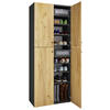 SCHUHSCHRANK Anthrazit, Honigeiche  - Honigeiche/Anthrazit, Design, Holzwerkstoff/Kunststoff (70/182/39cm) - MID.YOU