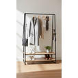 GARDEROBENSTÄNDER in Naturfarben, Schwarz 100/160/45 cm   - Schwarz/Naturfarben, Basics, Holzwerkstoff/Metall (100/160/45cm) - Xora