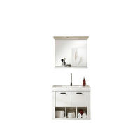 BADEZIMMER 2-teilig  in  - Schwarz/Weiß, Design, Naturmaterialien/Holzwerkstoff (81/200/46cm) - MID.YOU