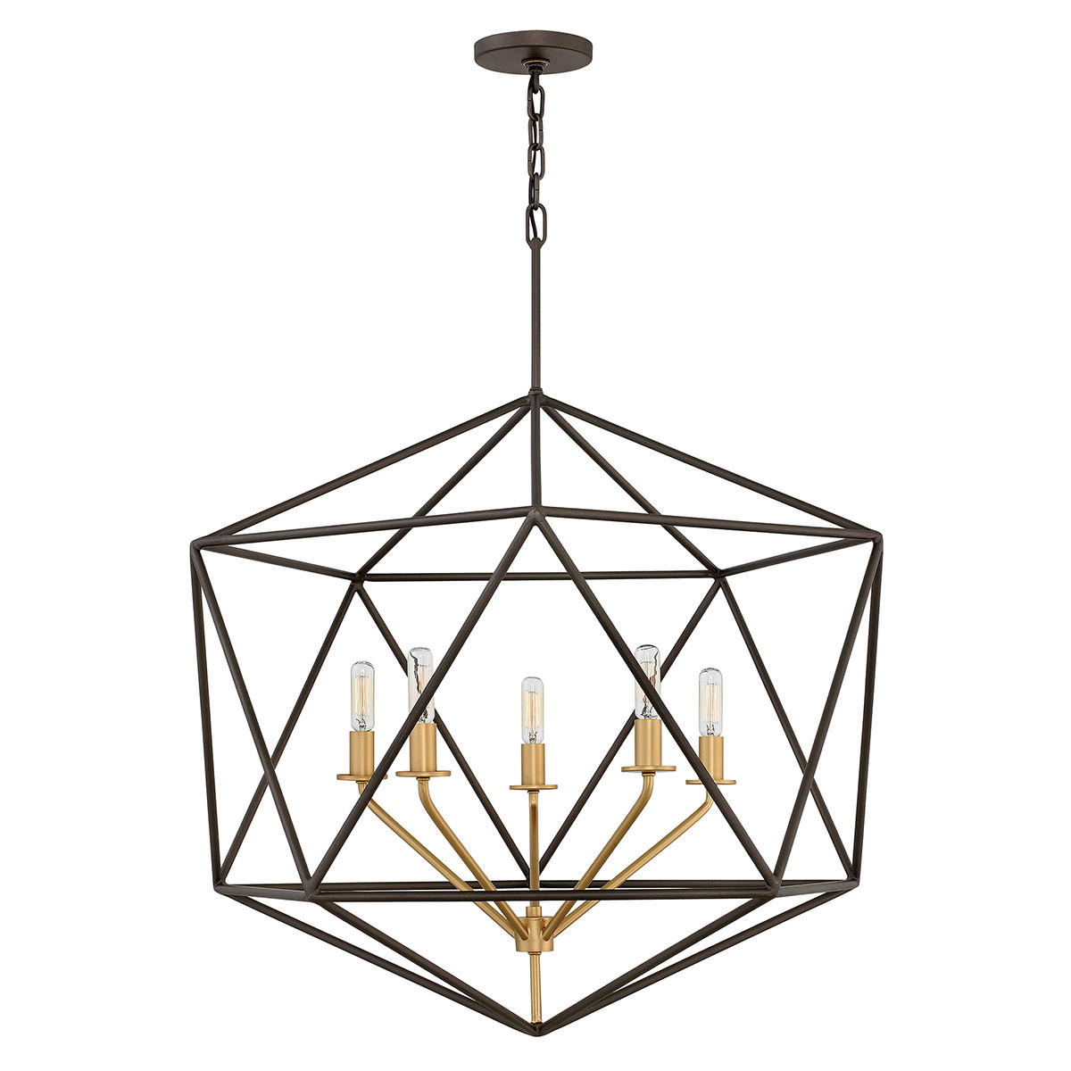 HÄNGELEUCHTE Elstead Astrid 71.1/95.5 cm   - Bronzefarben, ROMANTIK / LANDHAUS, Metall (71.1/95.5cm) - Elstead Lighting