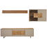 WOHNWAND in Eichefarben, Fango - Fango/Eichefarben, Natur, Glas/Holz (310/181/49cm) - Valnatura WOHNWAND in Eichefarben, Fango - Fango/Eichefarben, Natur, Glas/Holz (310/181/49cm) - Valnatura