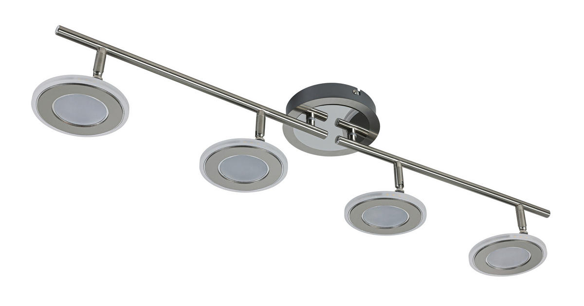 LED-SPOTLIGHT 82/17,5/13 cm   - kromfärg/nickelfärgad, Design, metall/plast (82/17,5/13cm) - Novel