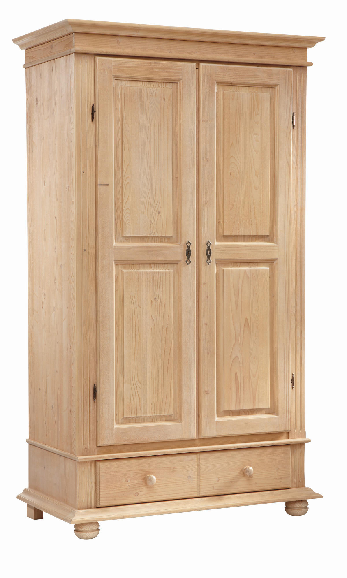 GARDEROBENSCHRANK  in 110/192/58 cm  - Fichtefarben/Schwarz, LIFESTYLE, Holz/Metall (110/192/58cm) - Landscape