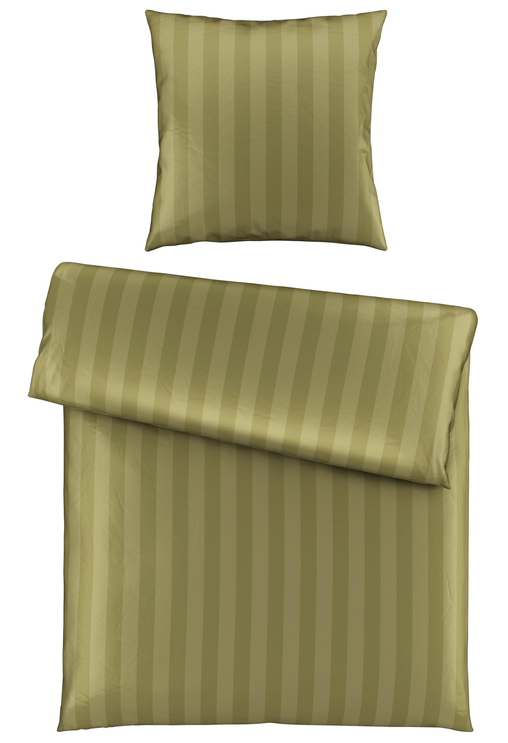 BETTWÄSCHE Satin 135/200 cm  - Grün, Textil (135/200cm) - Dieter Knoll