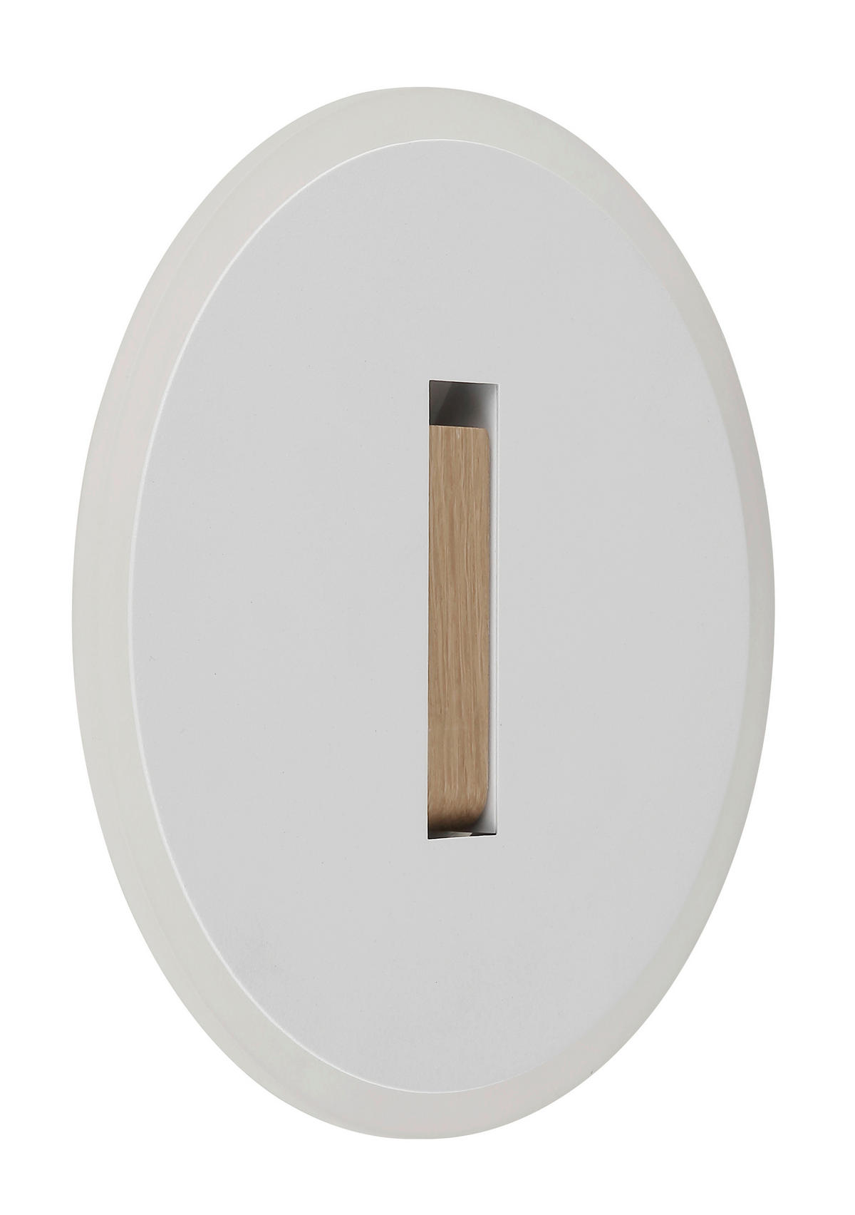 LED-WANDLEUCHTE - Weiss/Dunkelbraun, Design, Holzwerkstoff/Kunststoff (20,5/5cm) - Globo