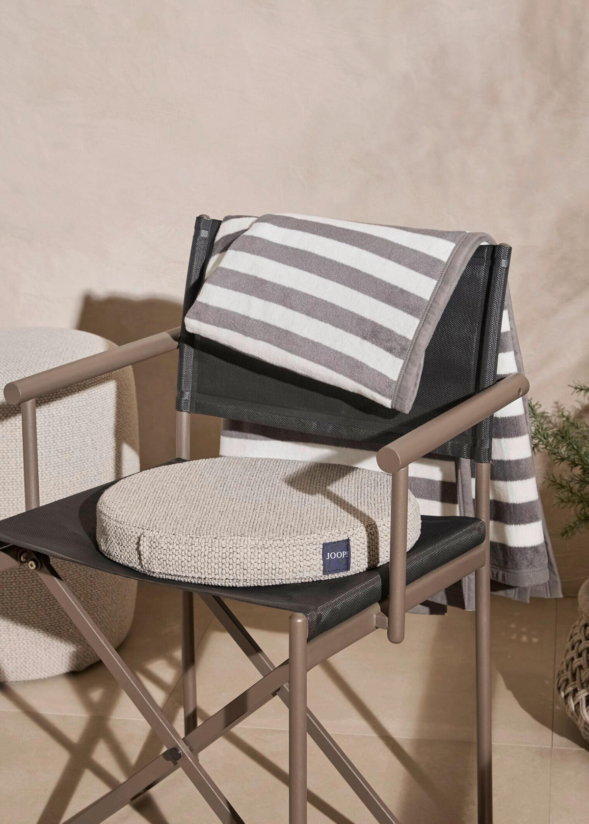 GARTENSTUHL Edelstahl Schwarz  - Schwarz, Design, Kunststoff/Metall (60/84/54cm) - Joop!