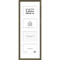 BILDERRAHMEN in Wengefarben  - Wengefarben, Basics, Holzwerkstoff (28,1/74,2/2,5cm)