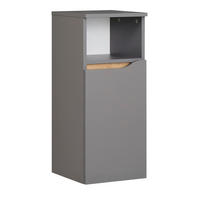 UNTERSCHRANK 30/72/33 cm   - Eichefarben/Dunkelgrau, KONVENTIONELL, Glas/Holzwerkstoff (30/72/33cm) - Pelipal