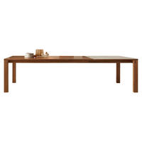 ESSTISCH in Holz, Keramik 160(260)/100/75 cm  - Nussbaumfarben/Creme, Design, Holz/Keramik (160(260)/100/75cm) - Team 7