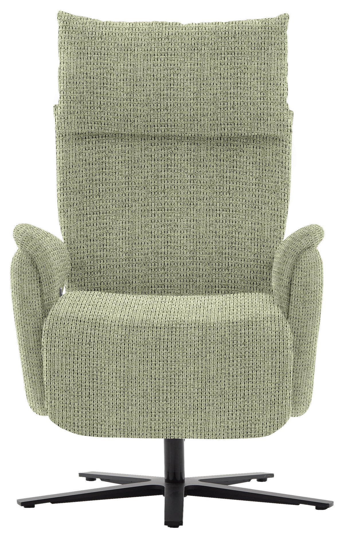 FERNSEHSESSEL in Struktur Grün  - Schwarz/Grün, Modern, Textil/Metall (73/113-117/85cm) - Cantus