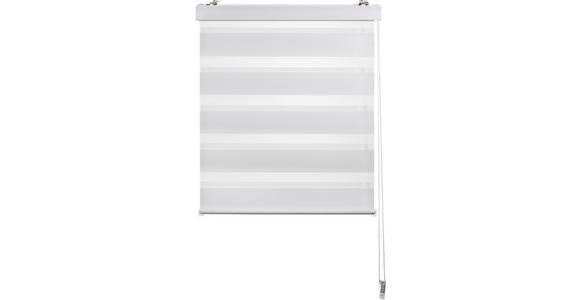 DOPPELROLLO 60/160 cm - Transparent/Weiß, Basics, Textil (60/160cm) - Boxxx