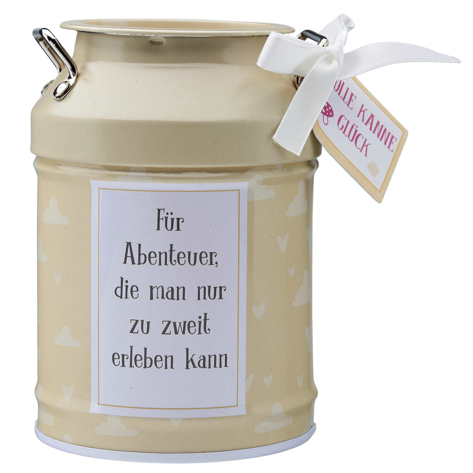 SPARDOSE  - Creme, Basics, Metall (8,5/12,5/8,5cm)