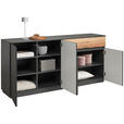 SIDEBOARD  in 180/85/42 cm  - Anthrazit, KONVENTIONELL, Holzwerkstoff (180/85/42cm) - Carryhome