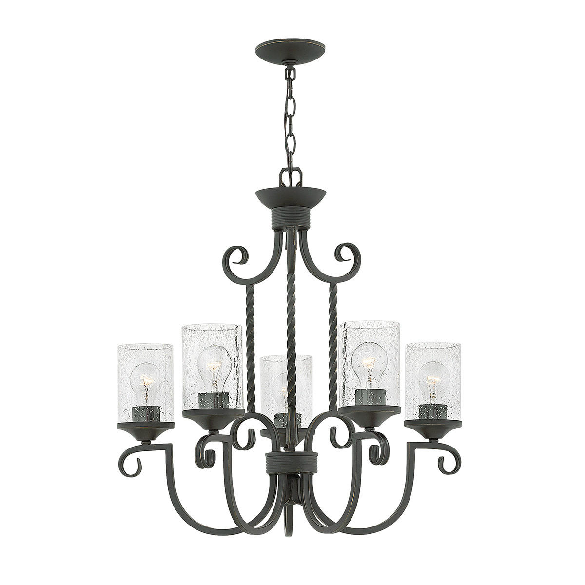 TAKKRONA Elstead Casa 63.5/82.8 cm  - svart, Basics, metall/glas (63.5/82.8cm) - Elstead Lighting