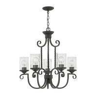 KRONLEUCHTER Elstead Casa 63.5/82.8 cm   - Schwarz, Basics, Glas/Metall (63.5/82.8cm) - Elstead Lighting