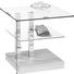 BEISTELLTISCH in Buchefarben, Edelstahlfarben - Edelstahlfarben/Buchefarben, Design, Glas/Holz (50/47/50cm) BEISTELLTISCH in Buchefarben, Edelstahlfarben - Edelstahlfarben/Buchefarben, Design, Glas/Holz (50/47/50cm)
