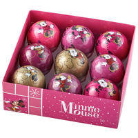 CHRISTBAUMKUGEL-SET 7,5 cm 9-teilig Minnie Mouse  - Multicolor, Trend, Kunststoff (7,5cm) - Disney
