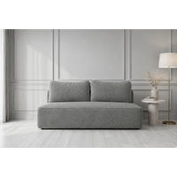 SCHLAFSOFA FREDO Bouclé Grau  inkl.  - Schwarz/Grau, Design, Kunststoff/Textil (212/93/100cm) - MID.YOU