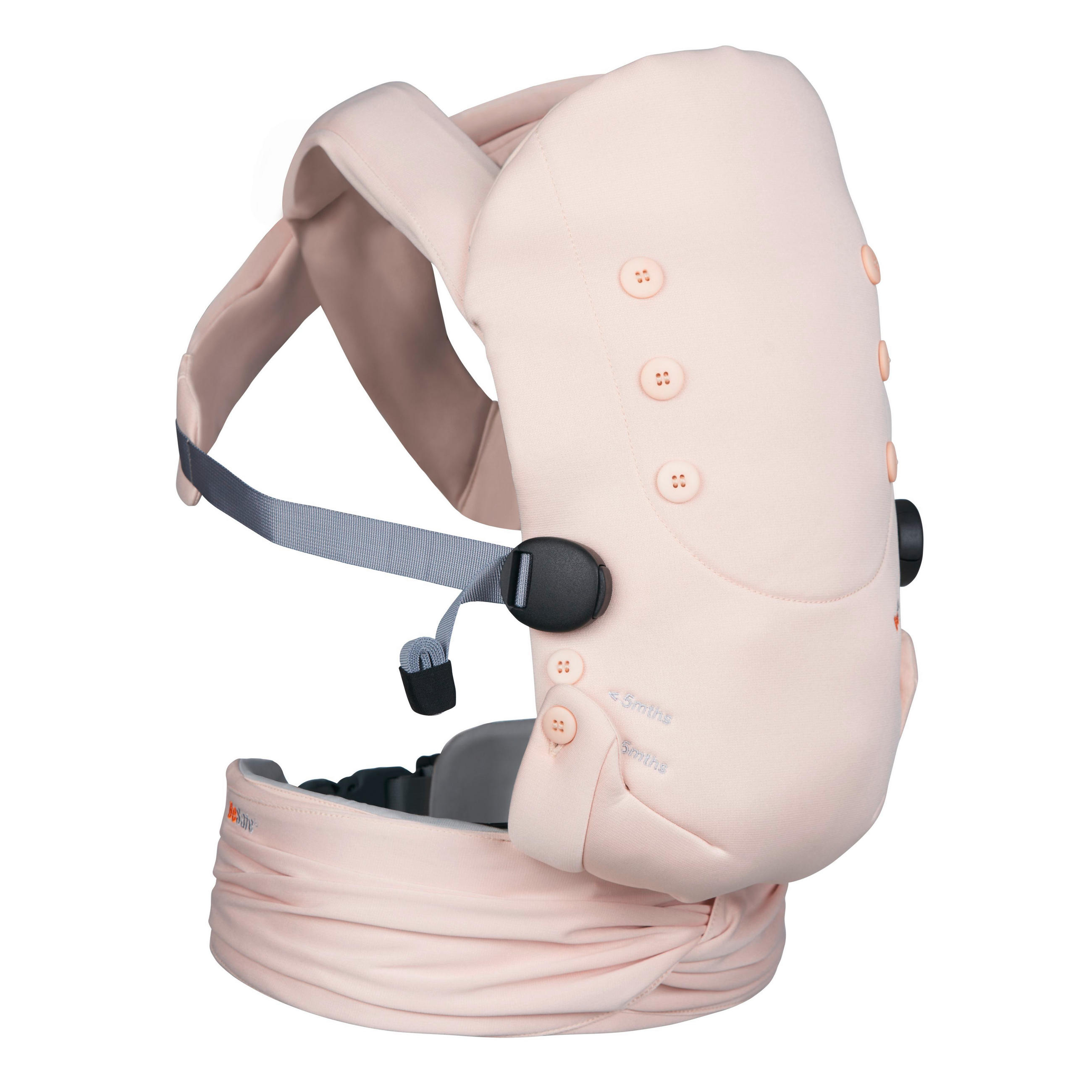 ERGONOMSKA NOSILJKA  NEWBORN HAVEN  - antracit, Basics, tekstil (0,8kg) - Besafe