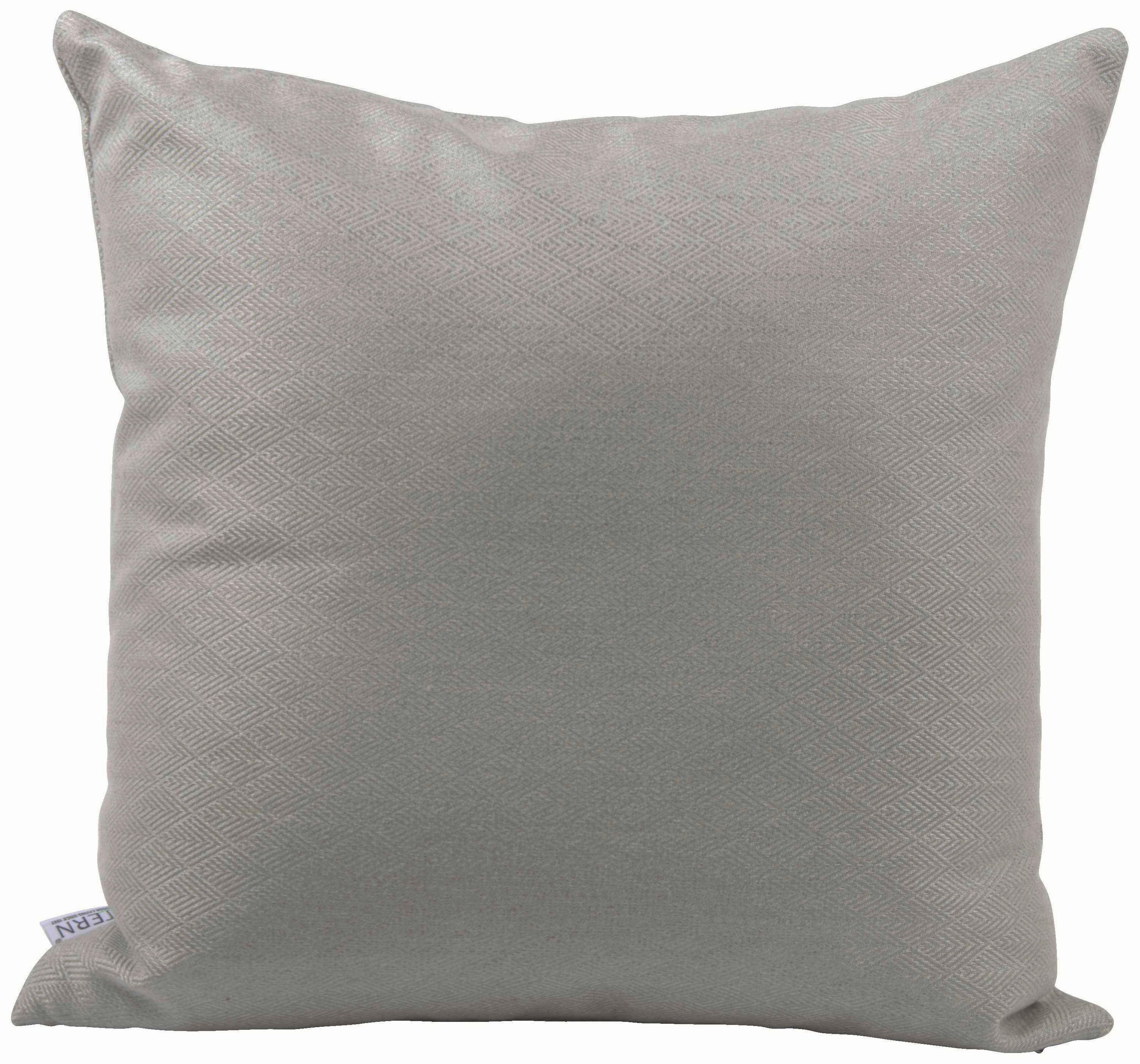 OUTDOOR-KISSEN Raute  - Hellgrau, Basics, Textil (55/55cm) - Stern