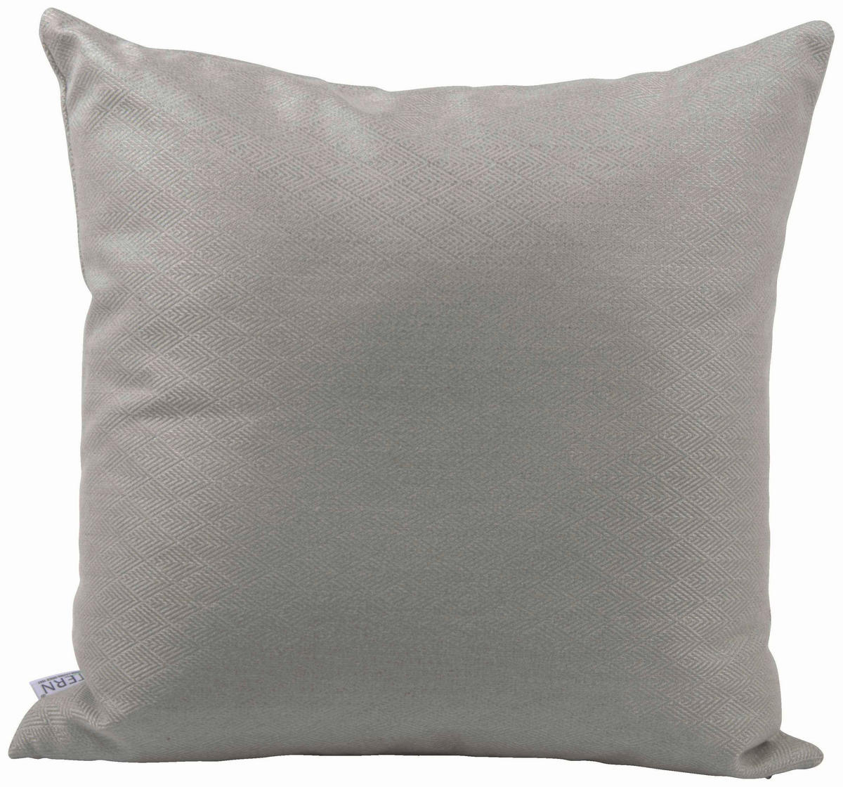 OUTDOOR-KISSEN Raute  - Hellgrau, Basics, Textil (55/55cm) - Stern