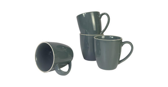 KAFFEEBECHERSET Bastia azzurro 4-teilig  - Blau, Trend, Keramik - Novel