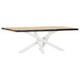 TISCHPLATTE      - Akaziefarben, Design, Holz (220/100/5cm) - Landscape
