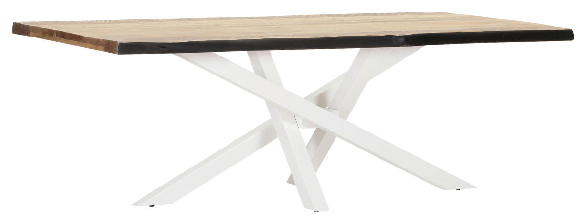 TISCHPLATTE      - Akaziefarben, Design, Holz (220/100/5cm) - Landscape