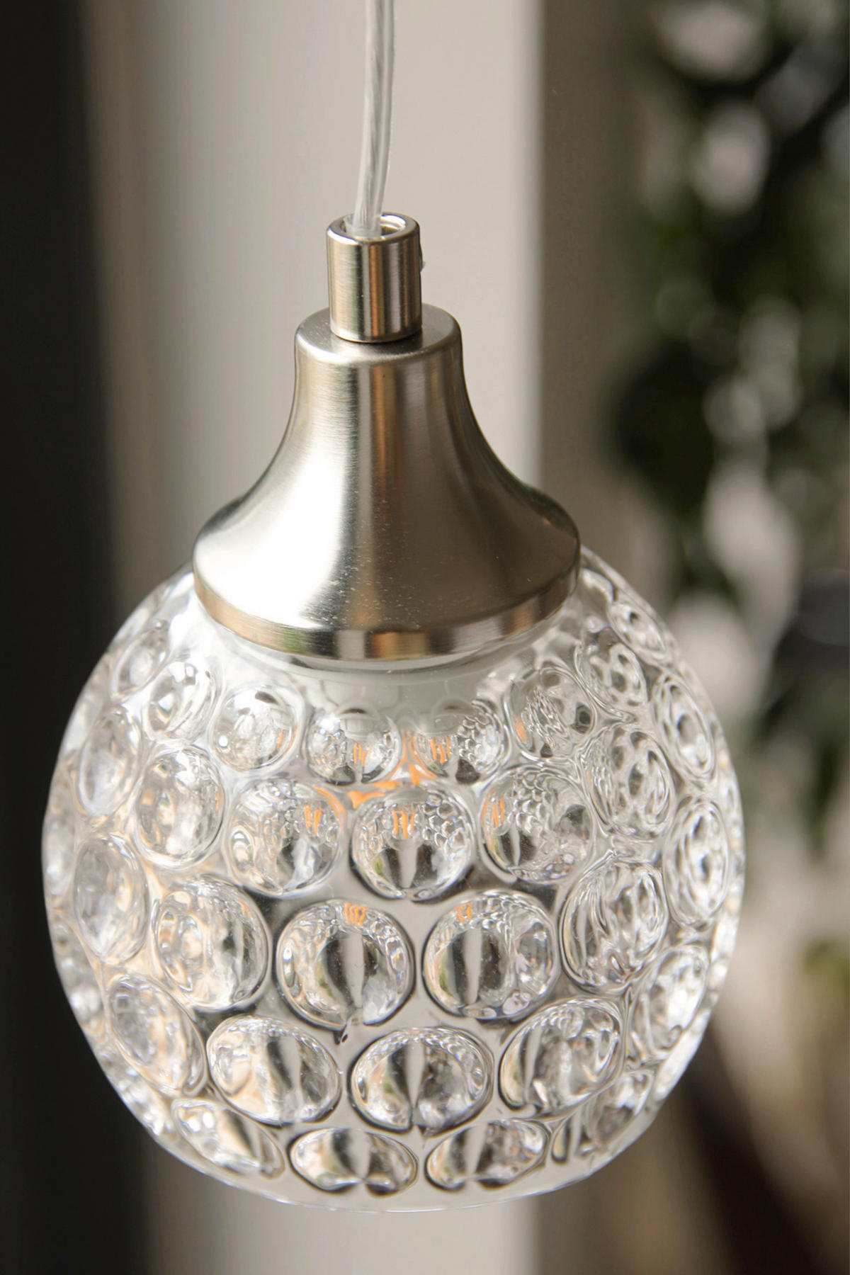 PENDELLEUCHTE CLEAR 11,5/14,5/11,5 cm  - Transparent/Nickelfarben, Trend, Glas/Metall (11,5/14,5/11,5cm) - Markslöjd