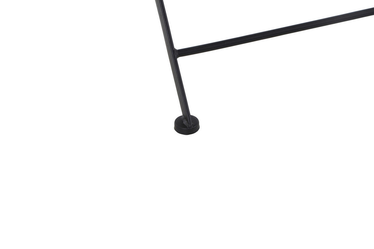 GARTENKLAPPSTUHL Stahl Schwarz  - Schwarz, KONVENTIONELL, Keramik/Metall (39/88,5/49,5cm) - Siena Garden