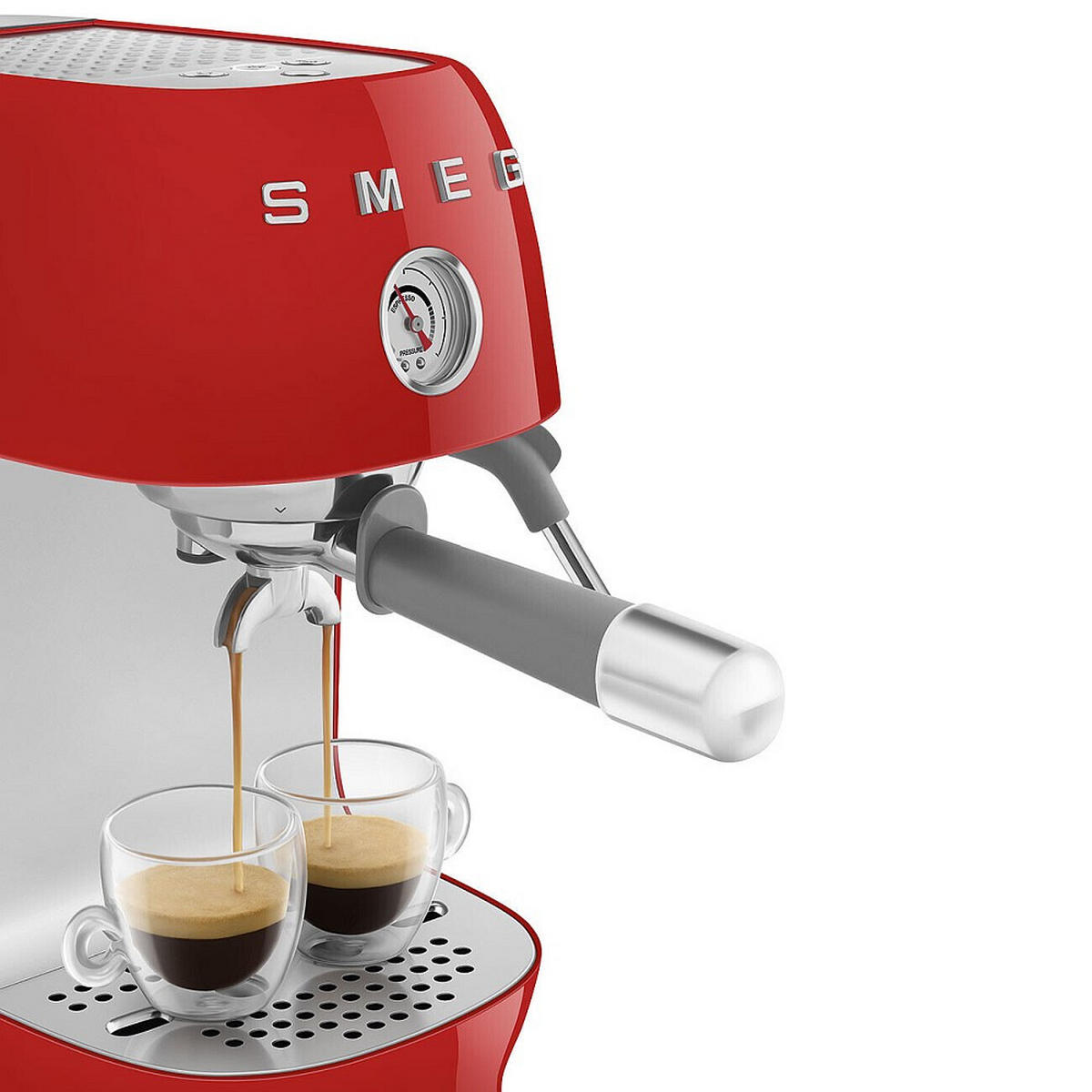 ESPRESSOMASCHINE 50´s Style  - Rot, Basics, Kunststoff/Metall - SMEG