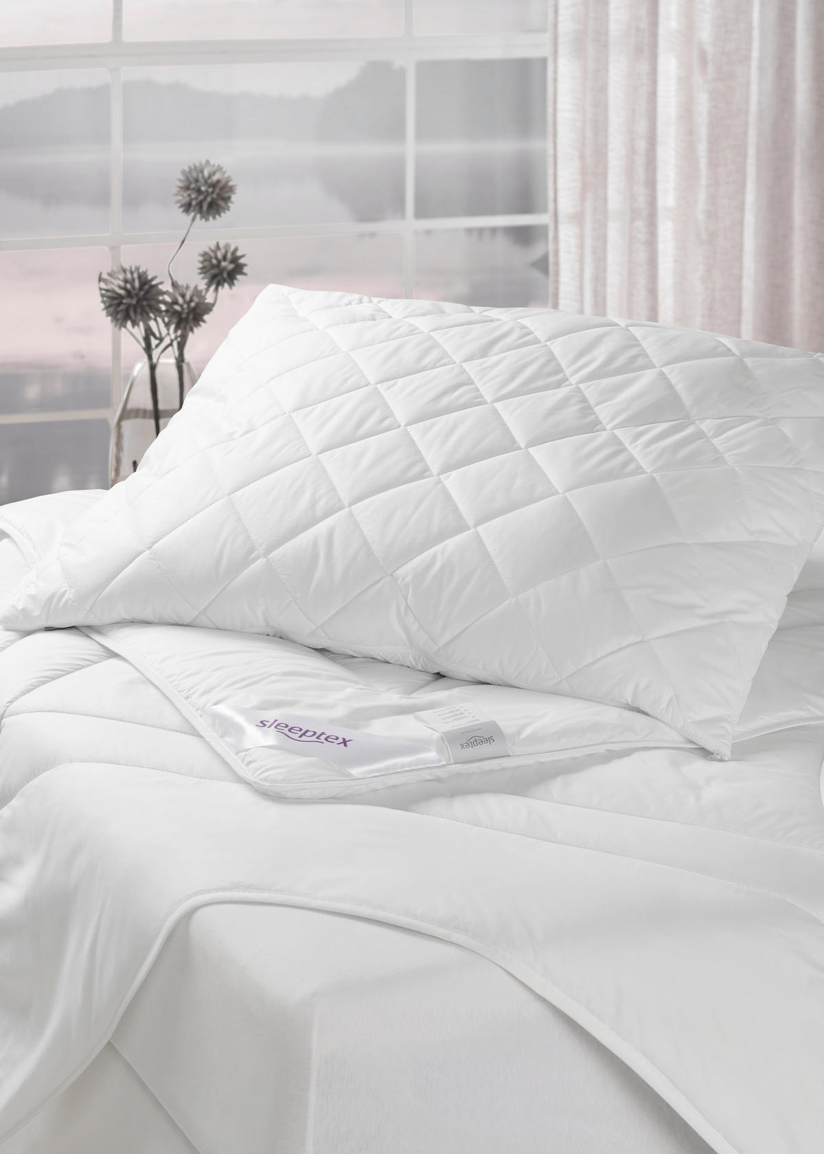 POLŠTÁŘ, 70/90 cm - bílá, Basics, textil (70/90cm) - Sleeptex