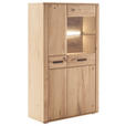 HIGHBOARD 94/157/37 cm  in Eichefarben  - Eichefarben/Anthrazit, KONVENTIONELL, Glas/Holz (94/157/37cm) - Cantus