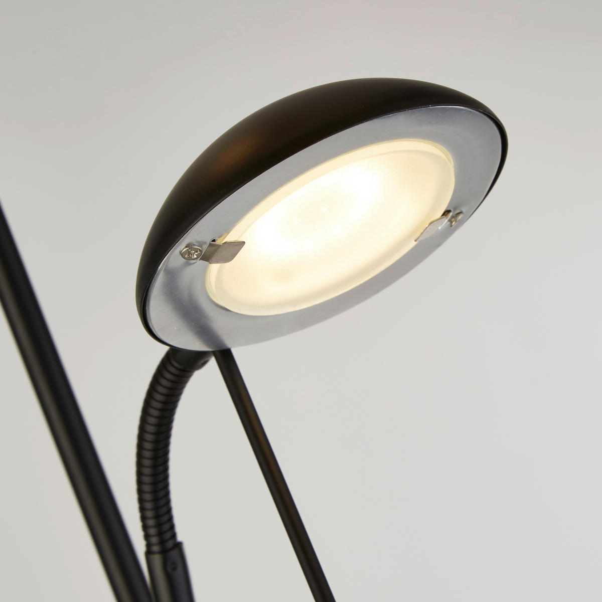 LED-STEHLEUCHTE  25.4/180/25.4 cm   - Schwarz, Basics, Glas/Kunststoff (25.4/180/25.4cm)