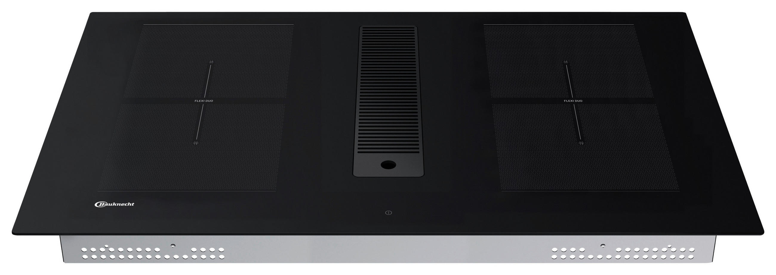 KOCHFELD-DUNSTABZUG-KOMBI BVH832B  - Schwarz, Basics, Glas/Metall (83/24,97/51,5cm) - Bauknecht