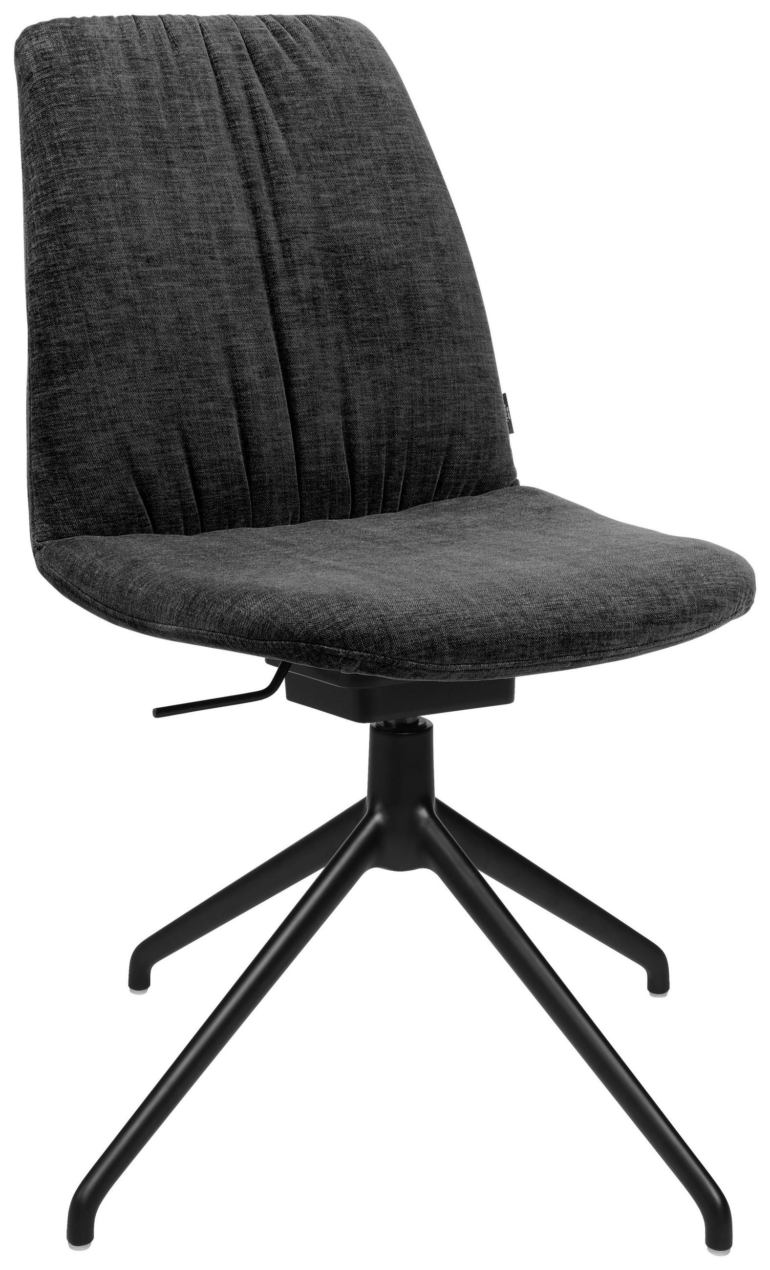 STUHL Flachgewebe Anthrazit  - Anthrazit, Design, Textil/Metall (46/85-88/55cm) - Johann Jakob