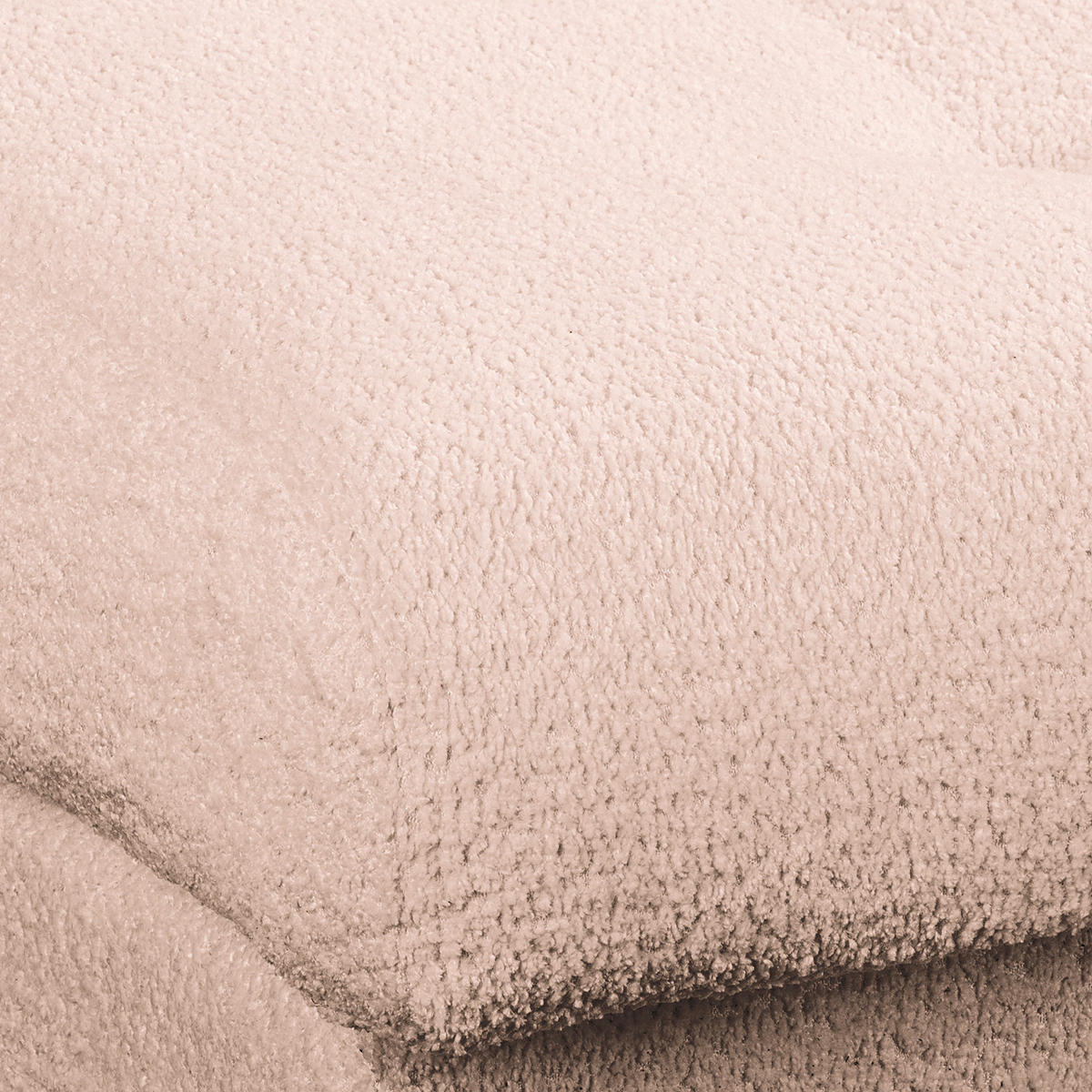 ECKSOFA Naomi in Chenille Rosa Rückenkissen  243/284 cm  - Schwarz/Rosa, Design, Kunststoff/Textil (243/284cm) - P & B