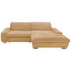 ECKSOFA Honig Cord  - Eichefarben/Honig, Design, Holz/Textil (276/198cm) - SetOne by Musterring