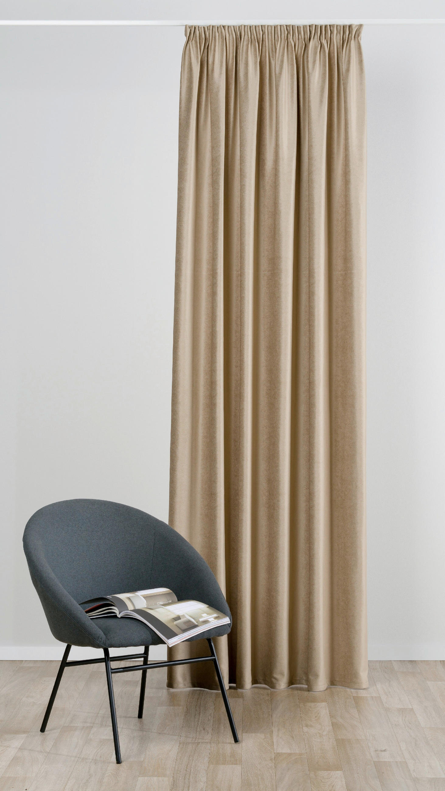 DRAPERIE CONFECȚIONATĂ black-out (nu permite trecerea luminii)  - Basics, textil (22/26.5/6cm)