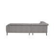 ECKSOFA in Webstoff Taupe  205/280 cm  - Taupe/Schwarz, Design, Textil/Metall (205/280cm) - Xora