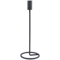 KERZENHALTER - Schwarz, Basics, Metall (11/32cm)