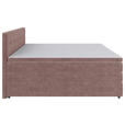 BOXSPRINGBETT 180/200 cm  in Hellrot  - Hellrot/Schwarz, KONVENTIONELL, Kunststoff/Textil (180/200cm) - Carryhome