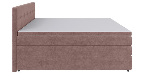 BOXSPRINGBETT 180/200 cm in Hellrot - Hellrot/Schwarz, KONVENTIONELL, Kunststoff/Textil (180/200cm) - Carryhome