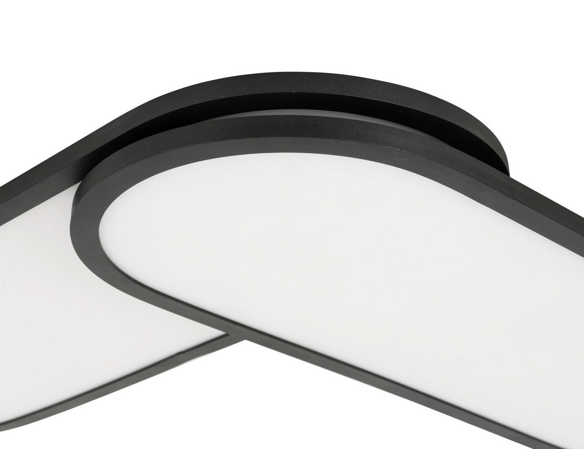 PANOU LED - negru, Design, plastic/metal (111,4/25/7,1cm) - Novel