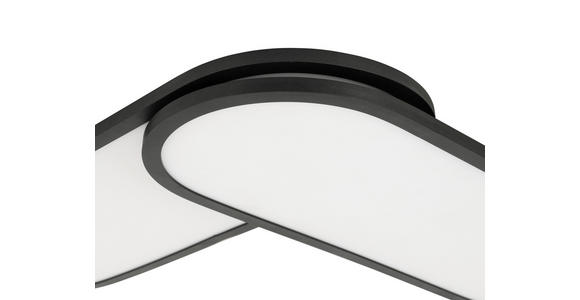 LED-PANEEL 111,4/25/7,1 cm  - Schwarz, Design, Kunststoff/Metall (111,4/25/7,1cm) - Novel