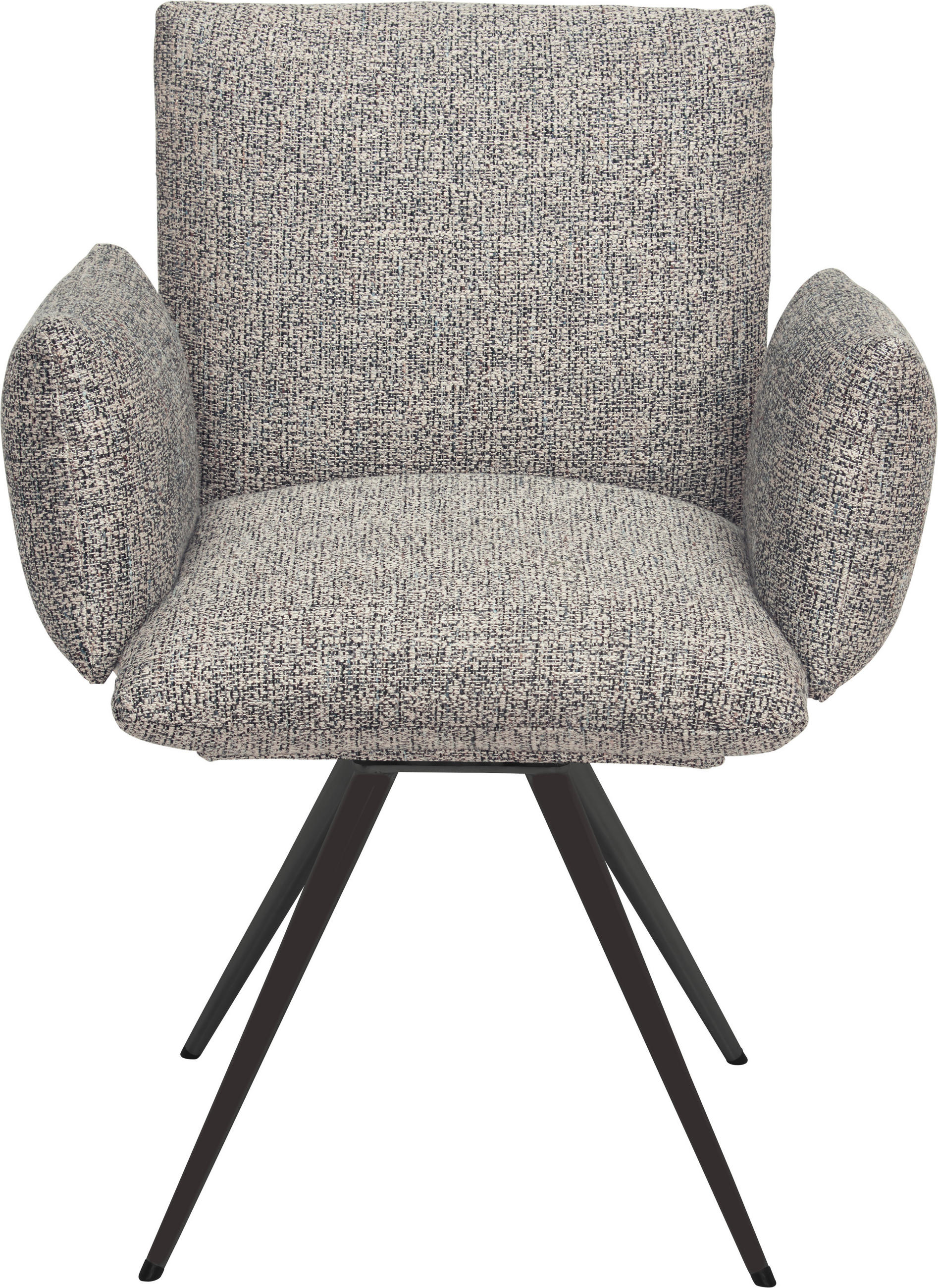ARMLEHNSTUHL  in Stahl Webstoff  - Anthrazit, Natur, Textil/Metall (72/90/65cm) - Venjakob